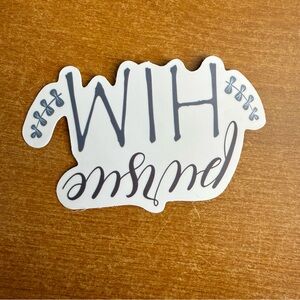 Decorative White and‎ Black Sticker